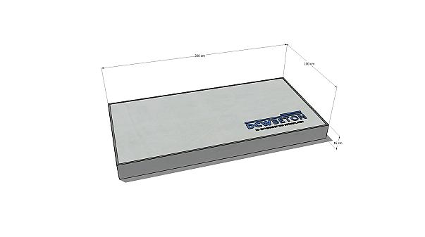 Betonplaat 200 x 100 x 16cm